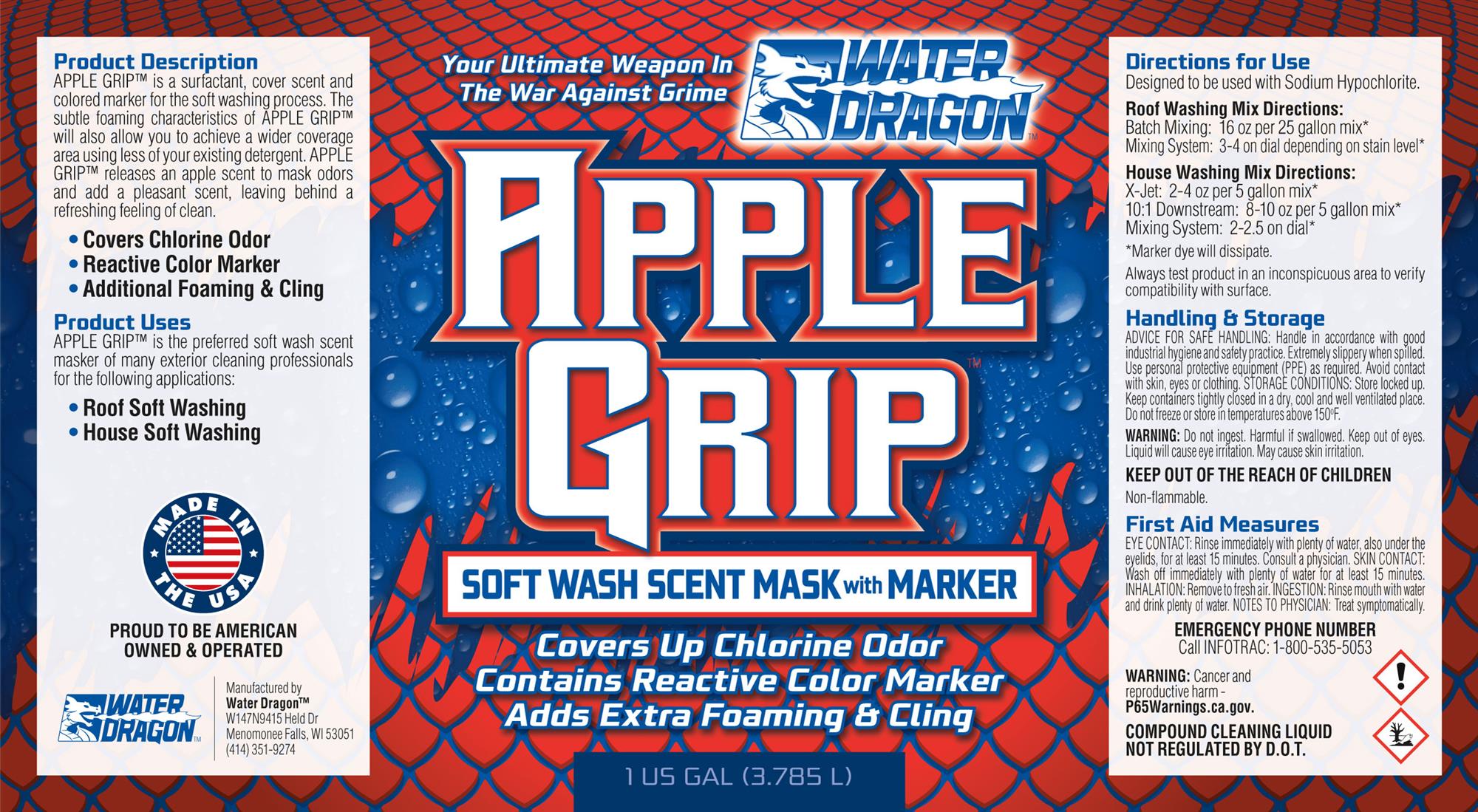 Apple Grip Surfactant Scent Cover